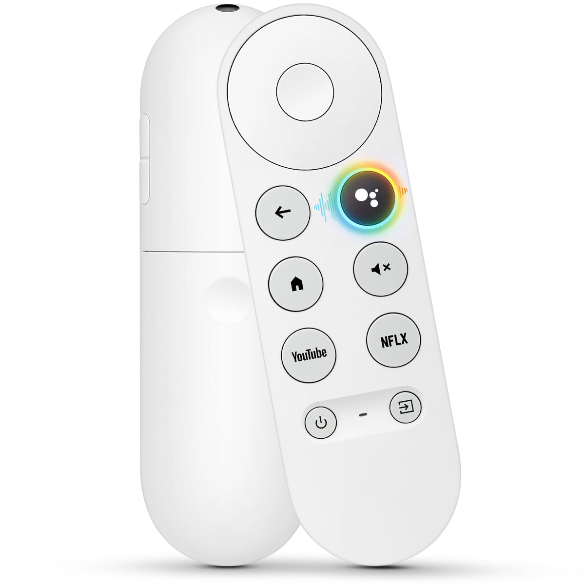 Angrox voice remote for Chromecast TV—hands-free navigation and search.