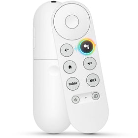 Angrox voice remote for Chromecast TV—hands-free navigation and search.