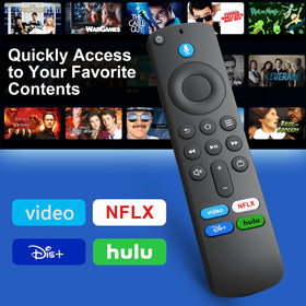 Angrox voice remote on Omni-series Smart TV highlights easy navigation.