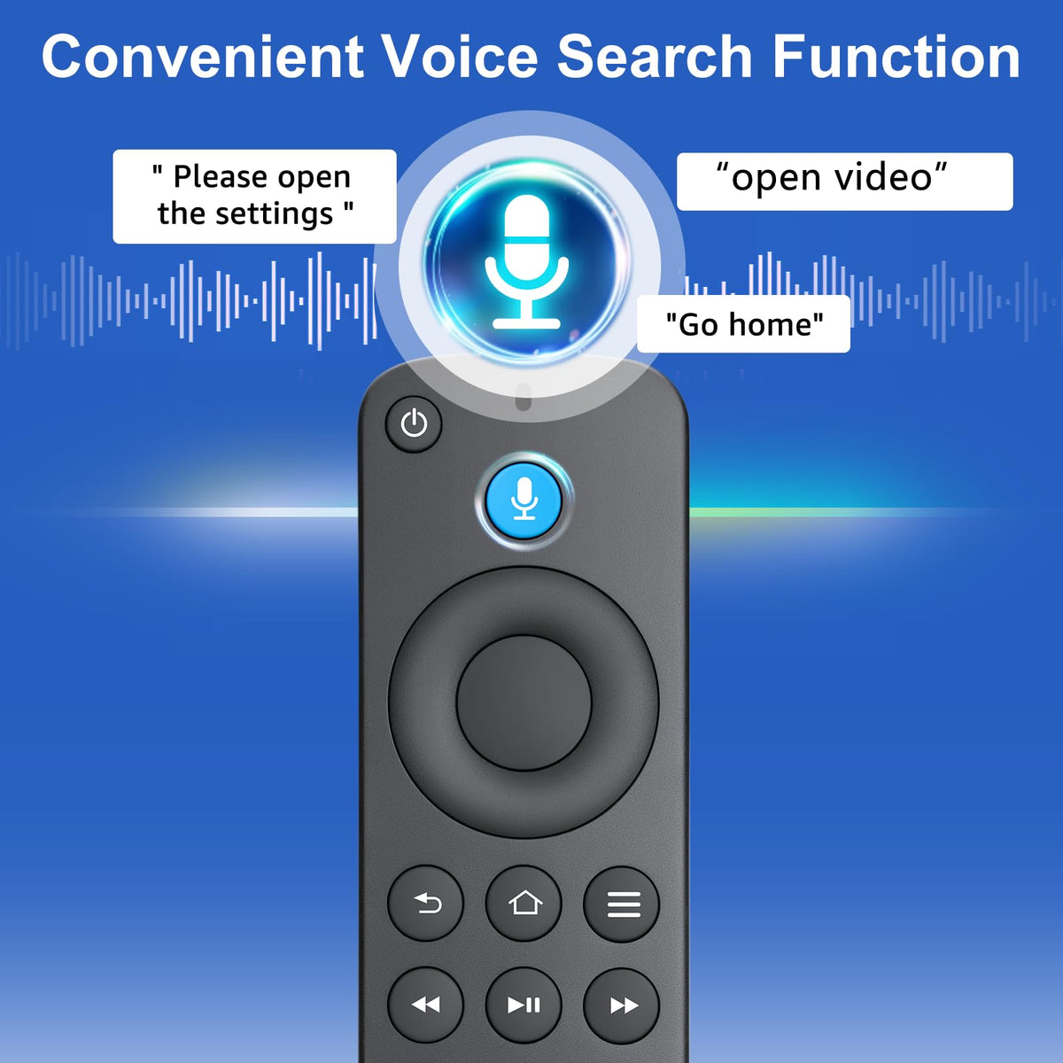Angrox voice remote beside TV Cube setup enables seamless voice control.