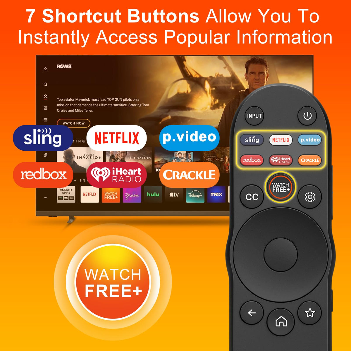 Angrox XRT270 quick buttons showcase apps shortcuts for streaming convenience