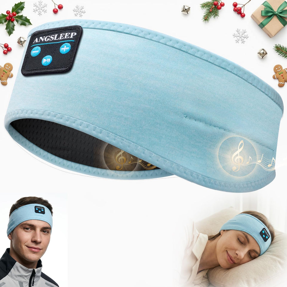 ANGSLEEP Sleep Headphones band close-up for side-sleep comfort.