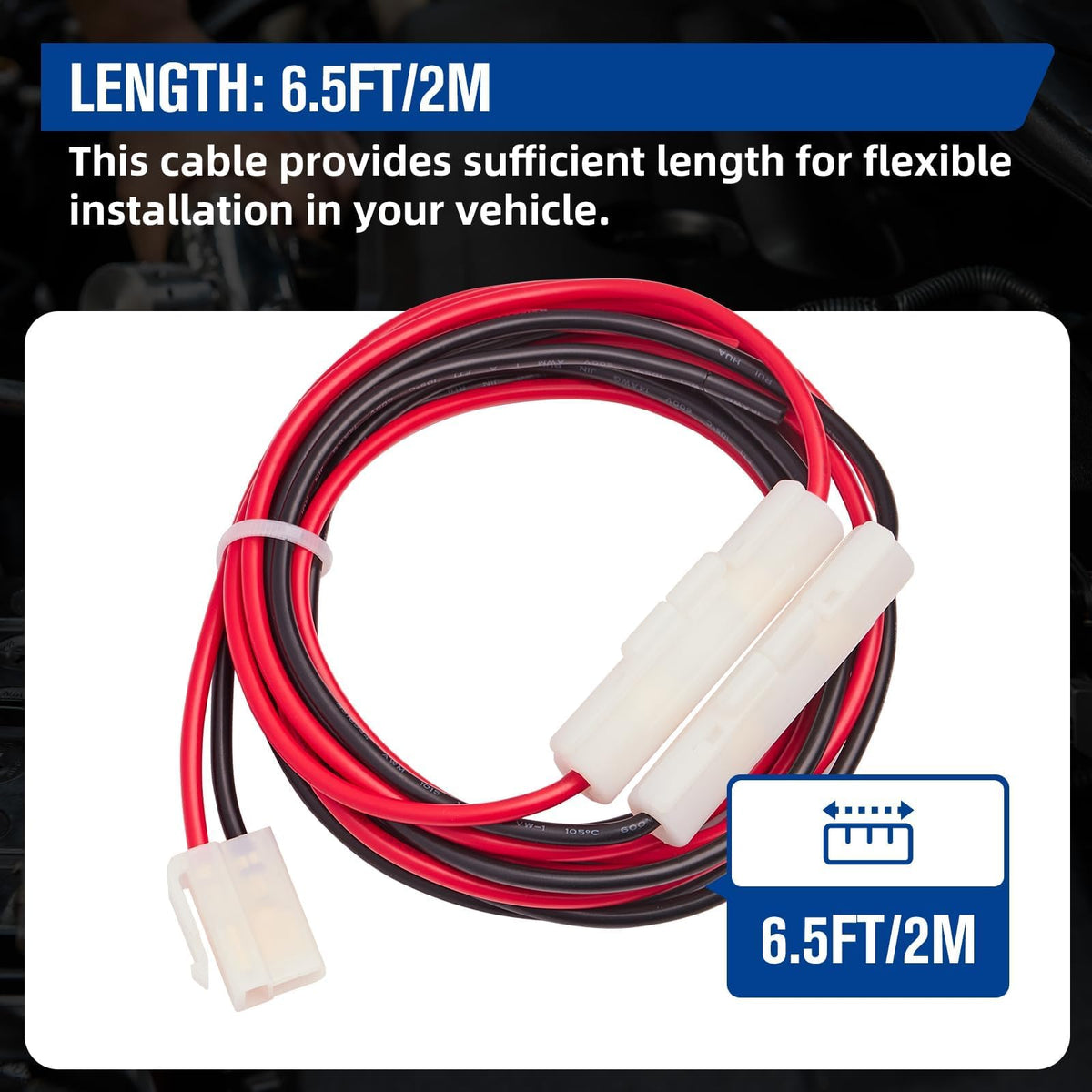 Anina coiled 3m cable illustrating extra reach for flexible installations