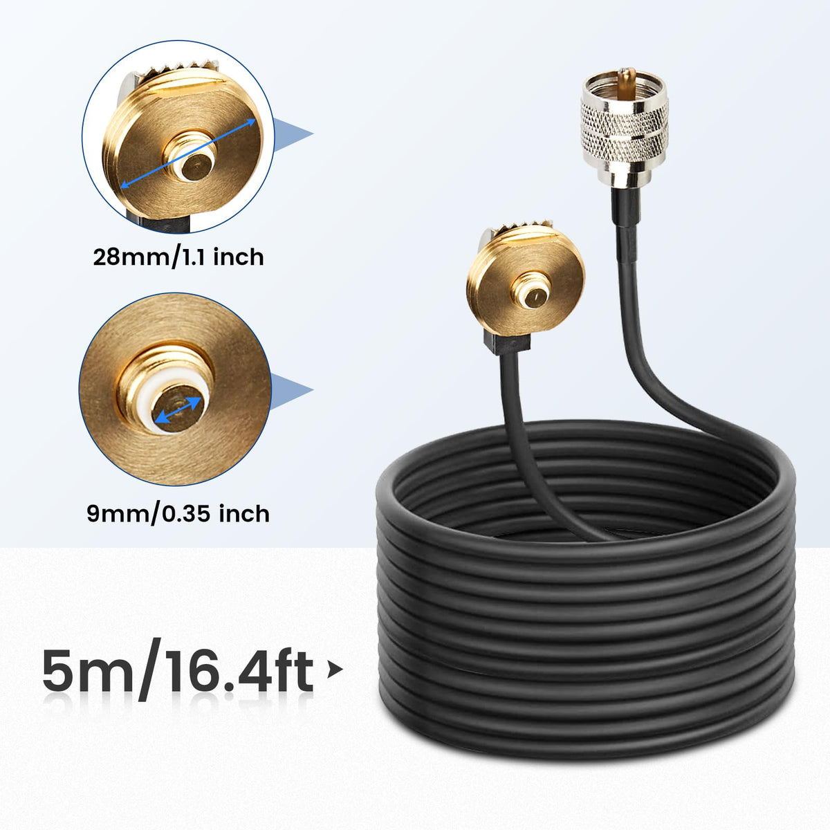 Anina NMO base cap waterproof cover protects the antenna base during car washes.