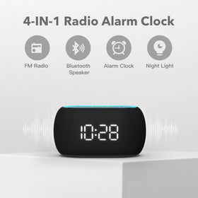 ANJANK alarm clock display dimmer highlighted for comfortable night viewing.