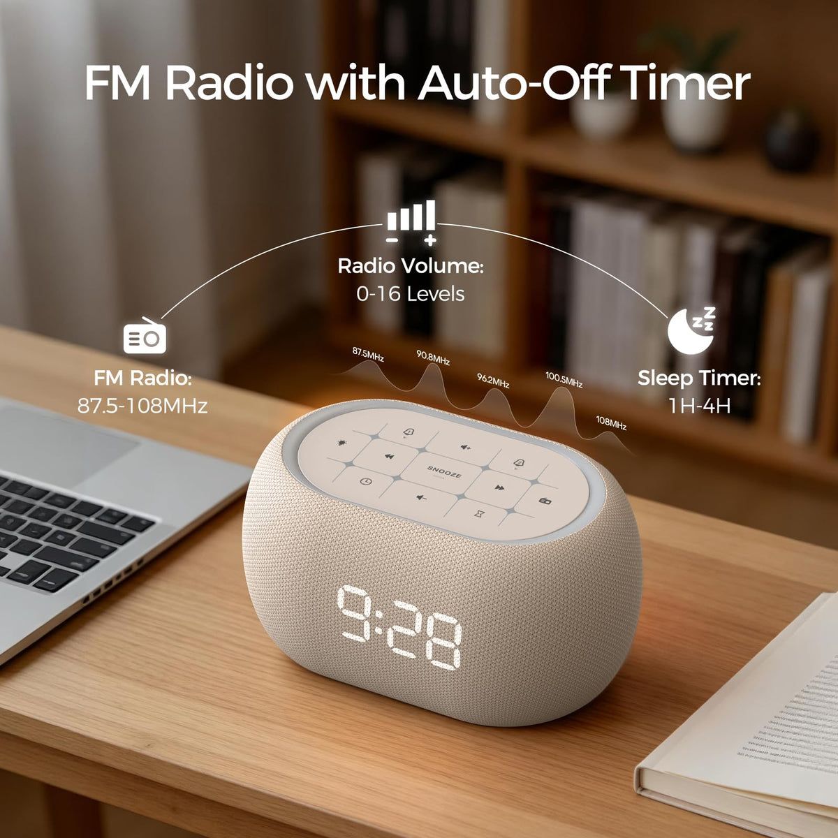 ANJANK night light showing seven color options to create calming sleep atmospheres