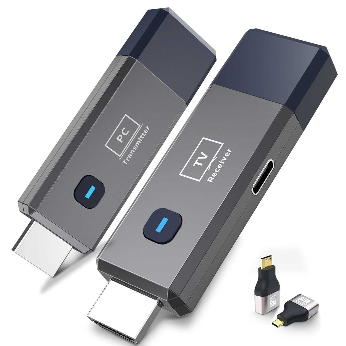 ANJCTDD front view of transmitter and receiver showing compact design and quick setup benefit