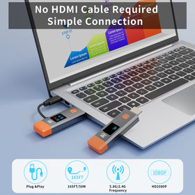 ANJCTDD Qisoable receiver pairs for effortless HDMI wireless reception on display