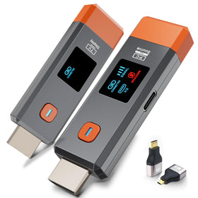 ANJCTDD Qisoable transmitter powers wireless HDMI to screen with stable 4K-capable signal