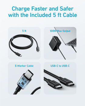 Anker 317 closeup of textured housing illustrating durable build benefit