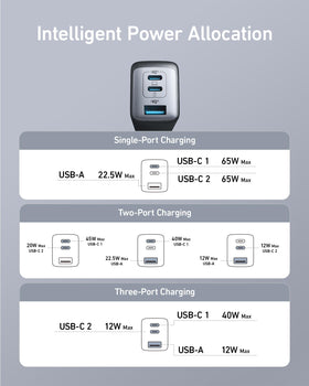 Anker 735 texture and label detail with GaN II design for improved heat control