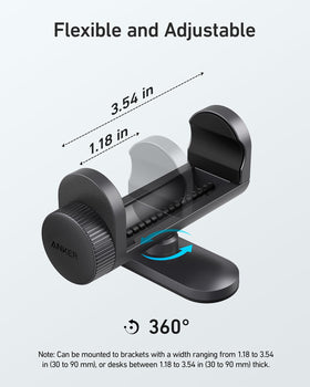 Anker Hub Mounting Kit creates a tidy desk setup with cable management