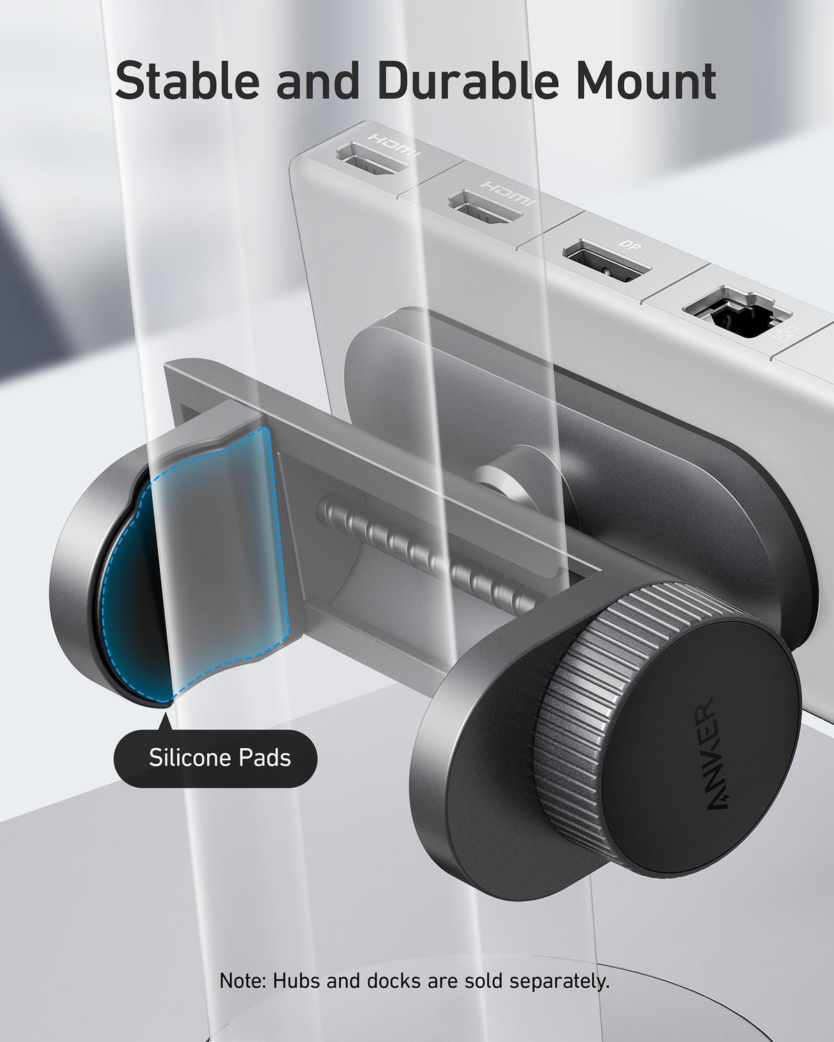 Anker Hub Mounting Kit compatible with Anker USB C docks and hubs