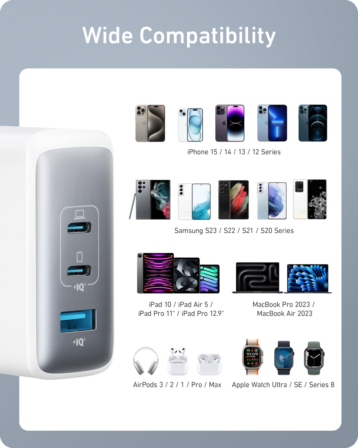 Anker Nano 100W cable E-Marker close-up ensuring safe high-watt power delivery