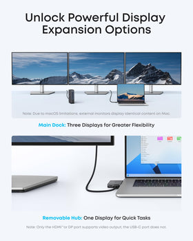 Included power adapter and cables simplify setup with the Anker Nano dock