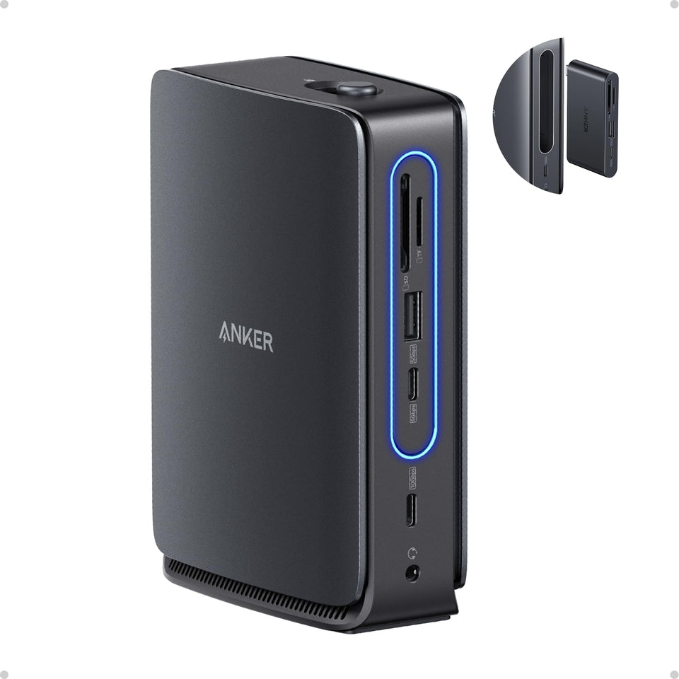 Anker Nano 13-in-1 dock front view for a clean, organized workspace