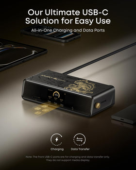 Anker Prime DL7400 audio/mic jack ready for calls and media.