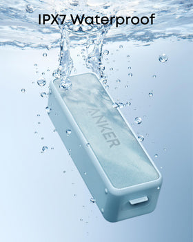 Anker Soundcore 2 close-up of drivers highlighting BassUp power and detail