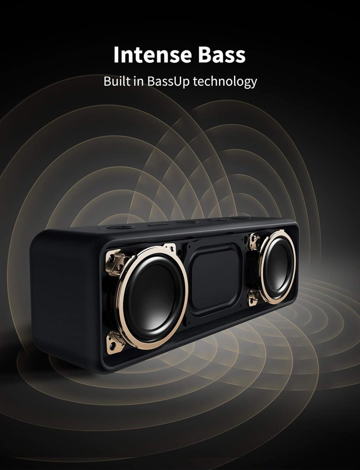 Anker Soundcore 2 physical buttons and charging port emphasizing simple controls and connectivity