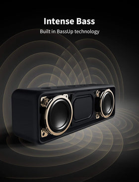 Anker Soundcore 2 physical buttons and charging port emphasizing simple controls and connectivity