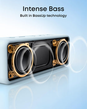 Anker Soundcore 2 control buttons and ports showing easy operation and connectivity