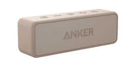Anker Soundcore 2 front view showing speaker grille and control layout for clear sound