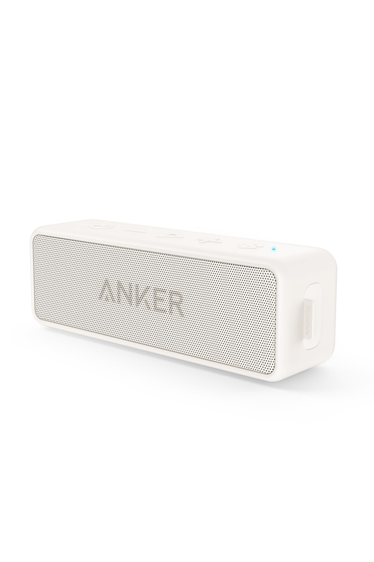 Anker Soundcore 2 front view showing speaker drivers and sleek finish for clear audio