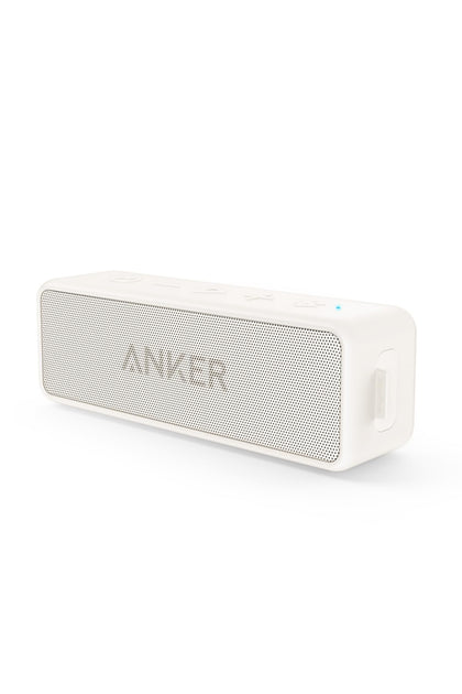 Anker Soundcore 2 front view showing speaker drivers and sleek finish for clear audio