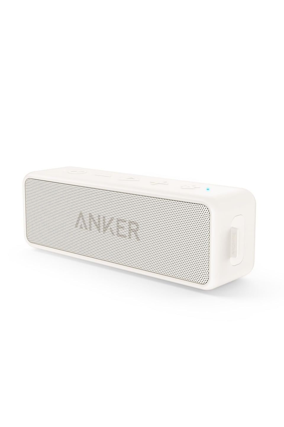 Anker Soundcore 2 front view showing speaker drivers and sleek finish for clear audio
