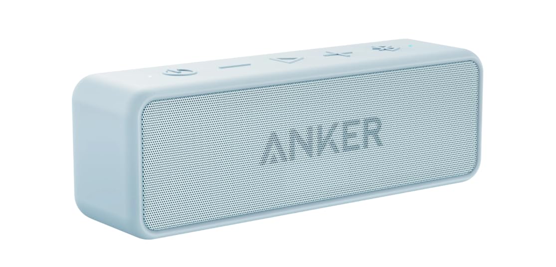 Anker Soundcore 2 front view showing compact speaker and clear stereo benefits