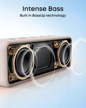 Anker Soundcore 2 held in hand to show portable size and easy transport