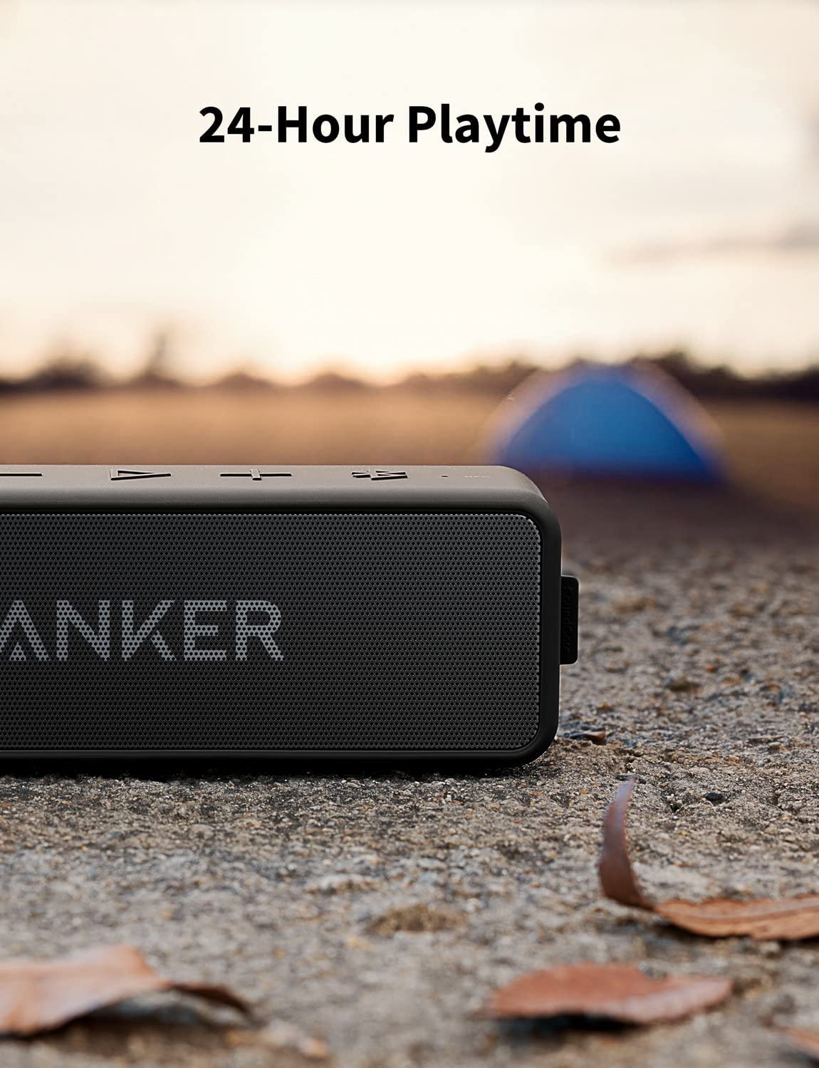 Anker Soundcore 2 top controls and LED indicators.