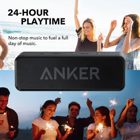 Anker Soundcore bass port detail highlighting deeper bass output