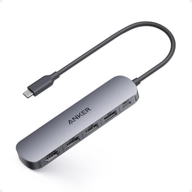 Anker USB-C Hub 5-in-1 side ports for USB-A data options.