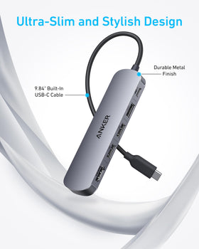 Anker USB-C Hub travel-friendly compact design for on-the-go use.