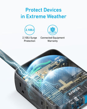 Anker USB-C port detail indicating 20W fast charging for phones
