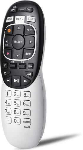 Anloti RC73 RC72 remote front view showing compact design for DirecTV setup.