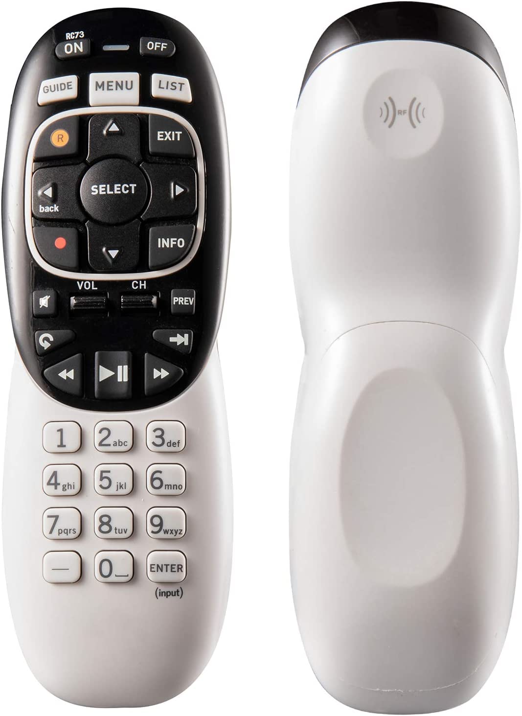 Anloti RC73 RC72 remote paired with a DirecTV device for quick syncing.