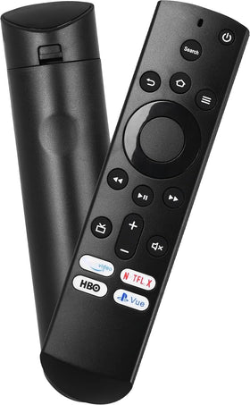Anloti remote front view highlights compact design for quick TV control.