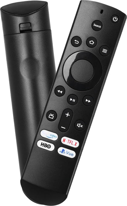 Anloti remote front view highlights compact design for quick TV control.