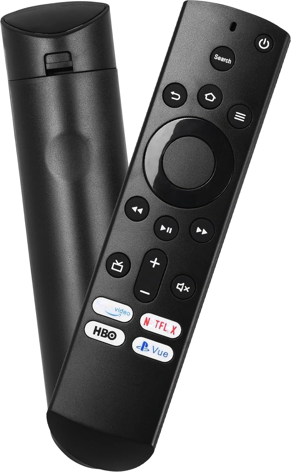 Anloti remote front view highlights compact design for quick TV control.