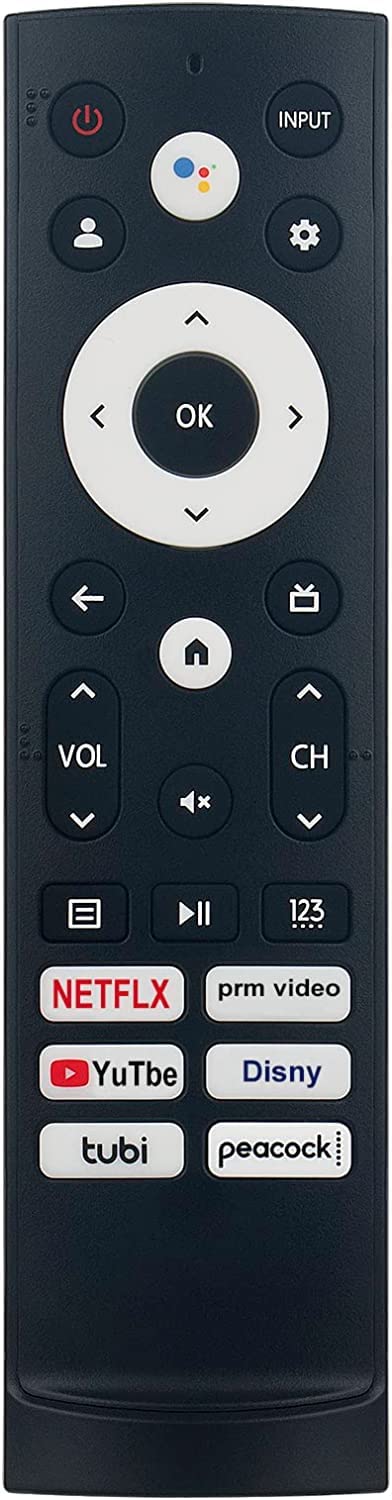 Anloti replacement remote for Hisense, front view, ready to replace a lost controller.