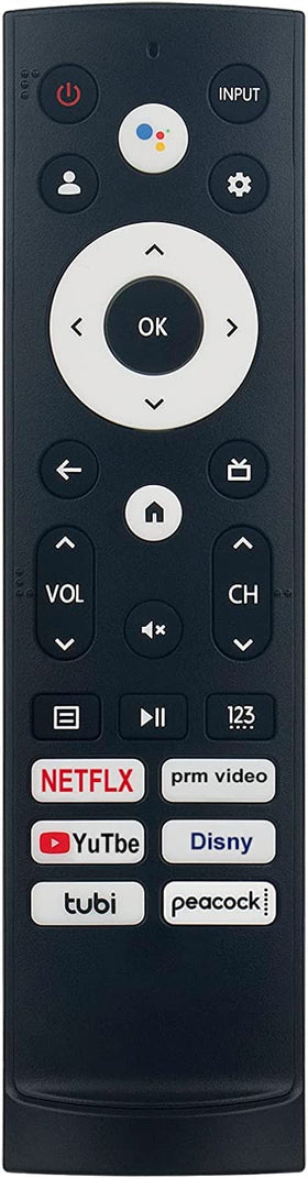 Anloti replacement remote for Hisense, front view, ready to replace a lost controller.