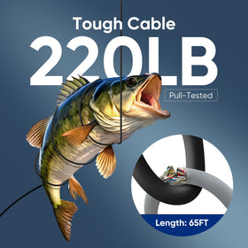 Anminto in-use during ice fishing showing real-time fish detection benefit
