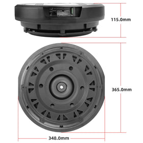 ANNECK spare-tire subwoofer rubber surround provides long-lasting durability.