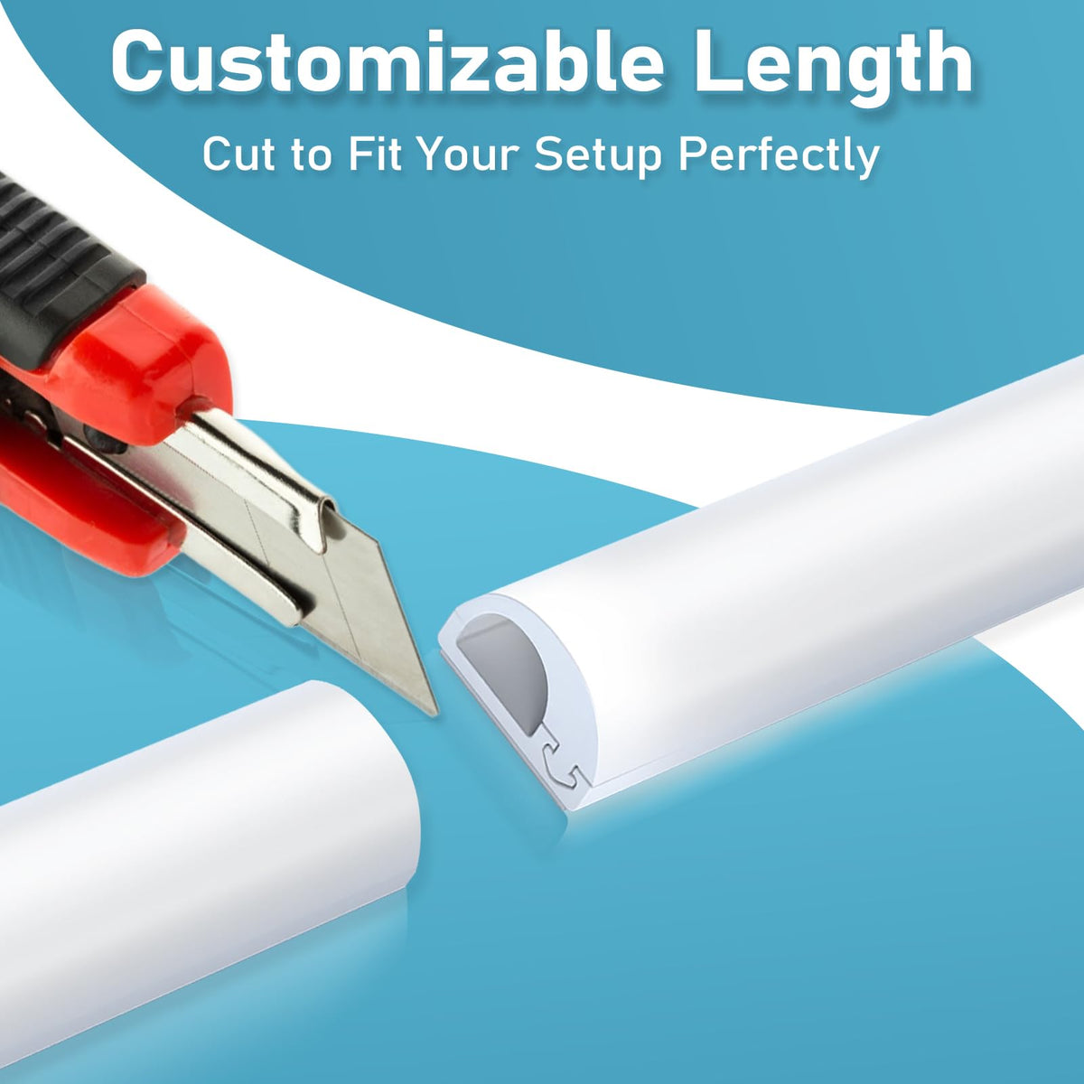Paintable surface of ANNISITE cord hider wall to match walls