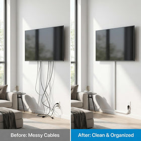 ANNISITE silicone cable cover on wall with discreet, paintable finish