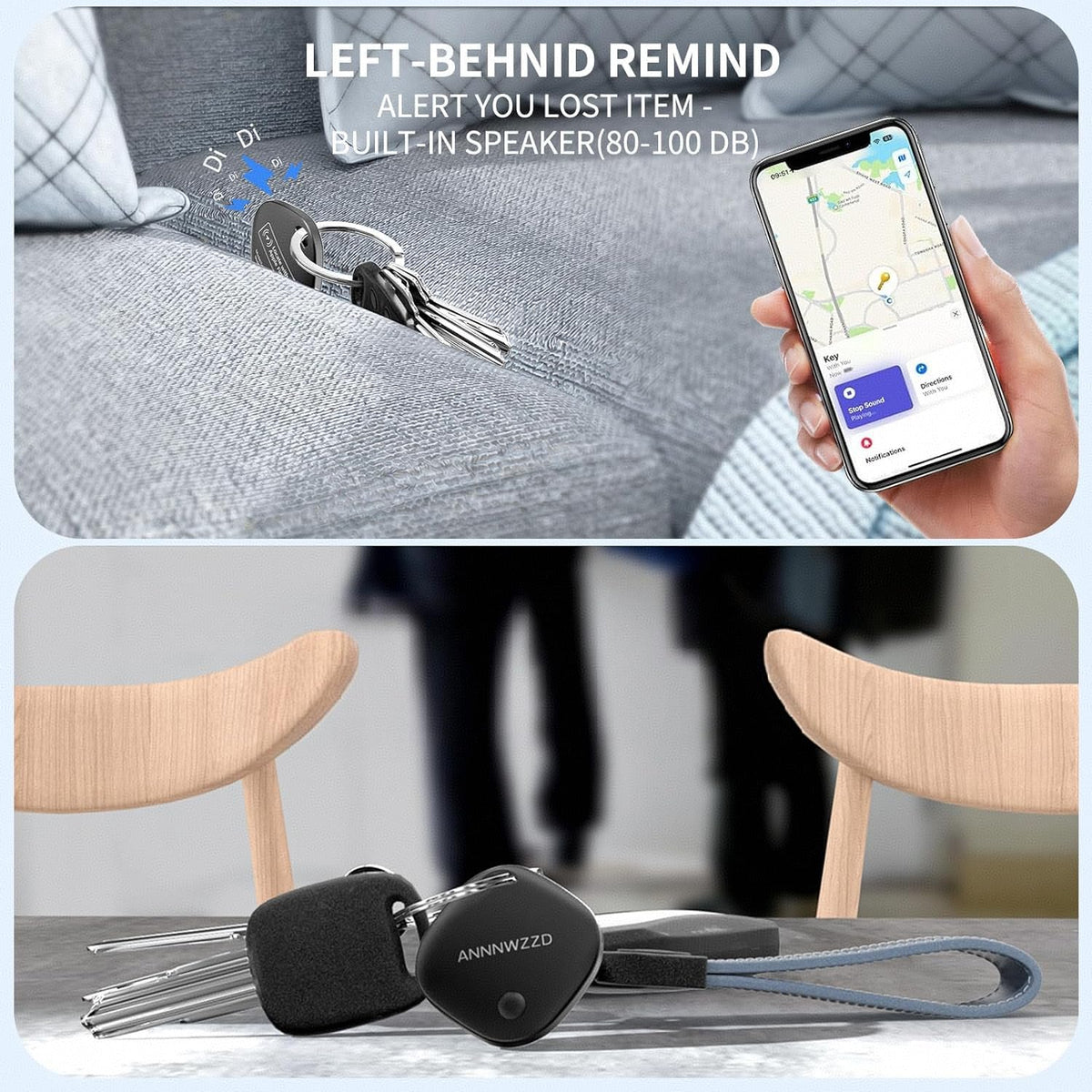 Free key rings included with ANNNWZZD trackers