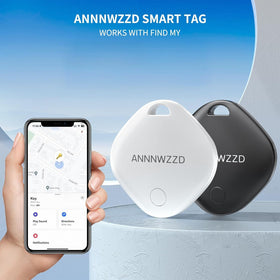 ANNNWZZD Tag 4 Pack emits a sound to locate items within Bluetooth range.