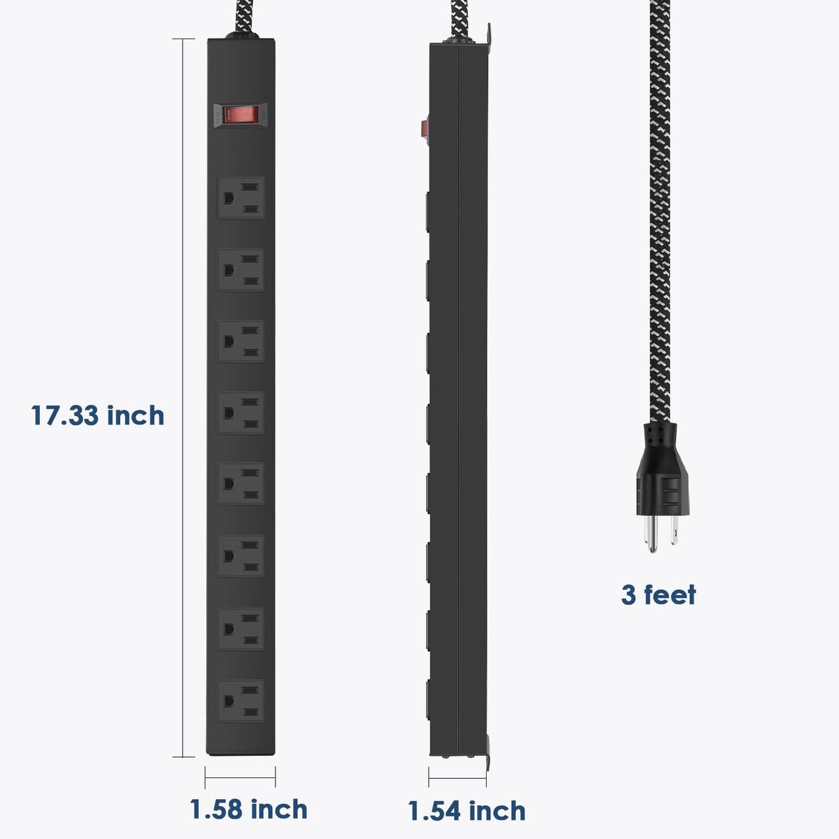 ANNQUAN back-mount holes for secure wall installation